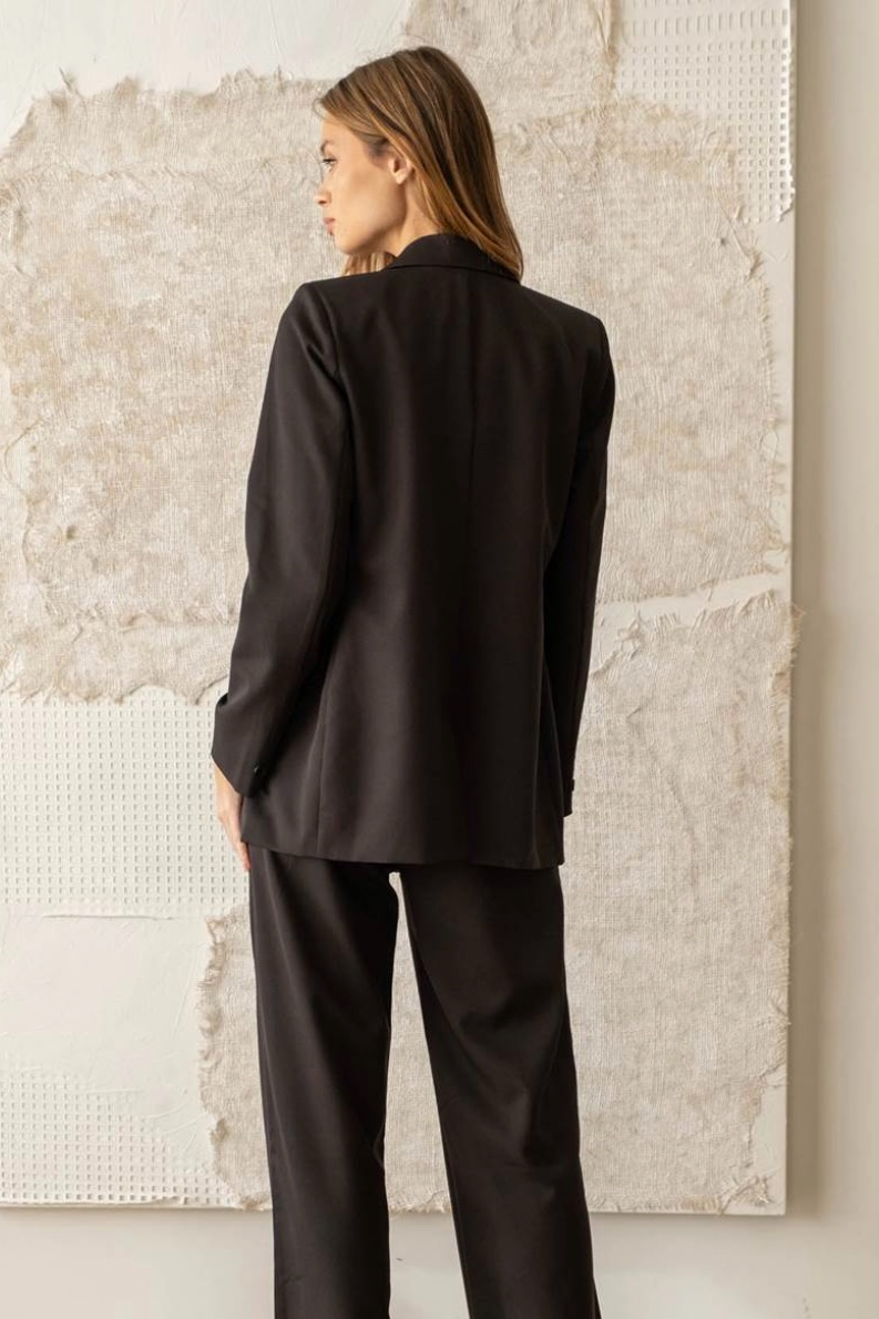 Solid Long Sleeve Blazer