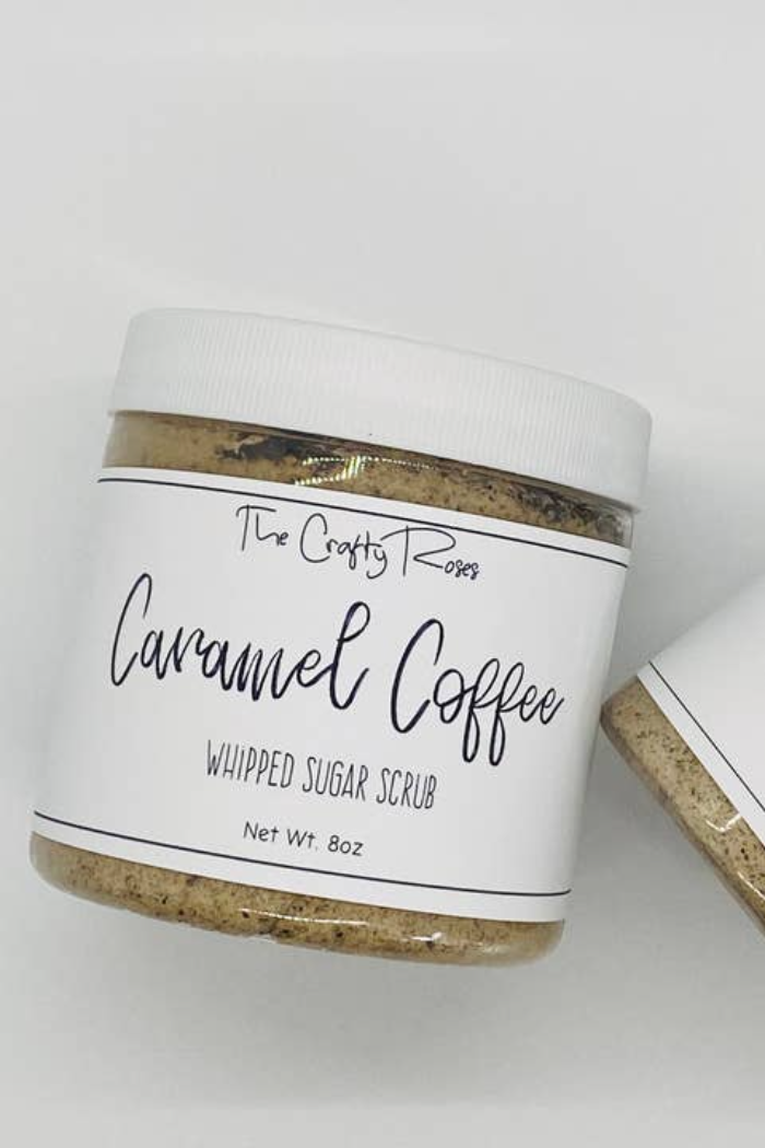 Caramel Coffee Whipped Sugar Scrub Soap-9 Oz