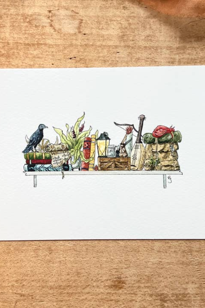 The Mini Adventurer's Shelf Giclée Print