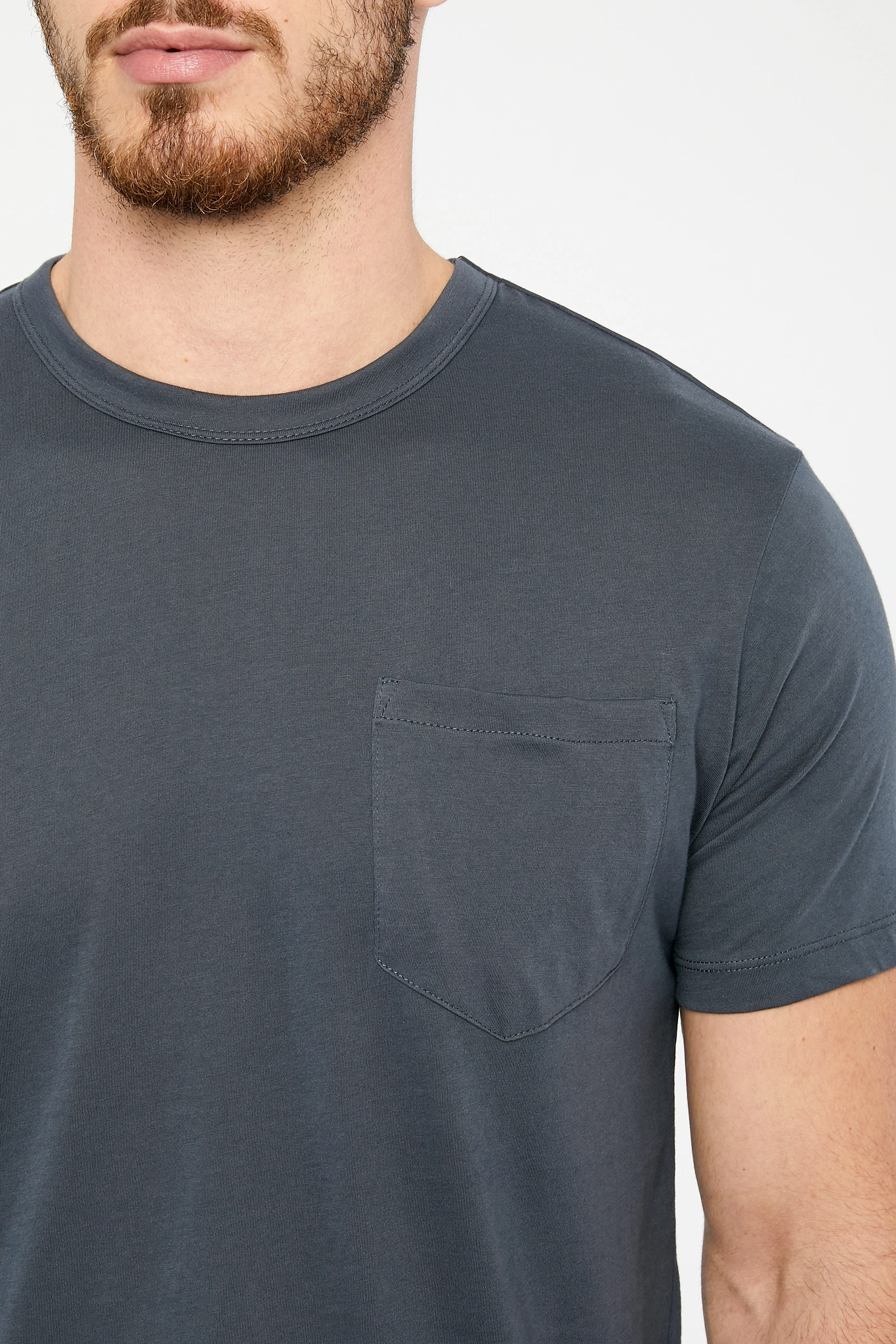 Anthology Supima Pocket T-Shirt - Carbon