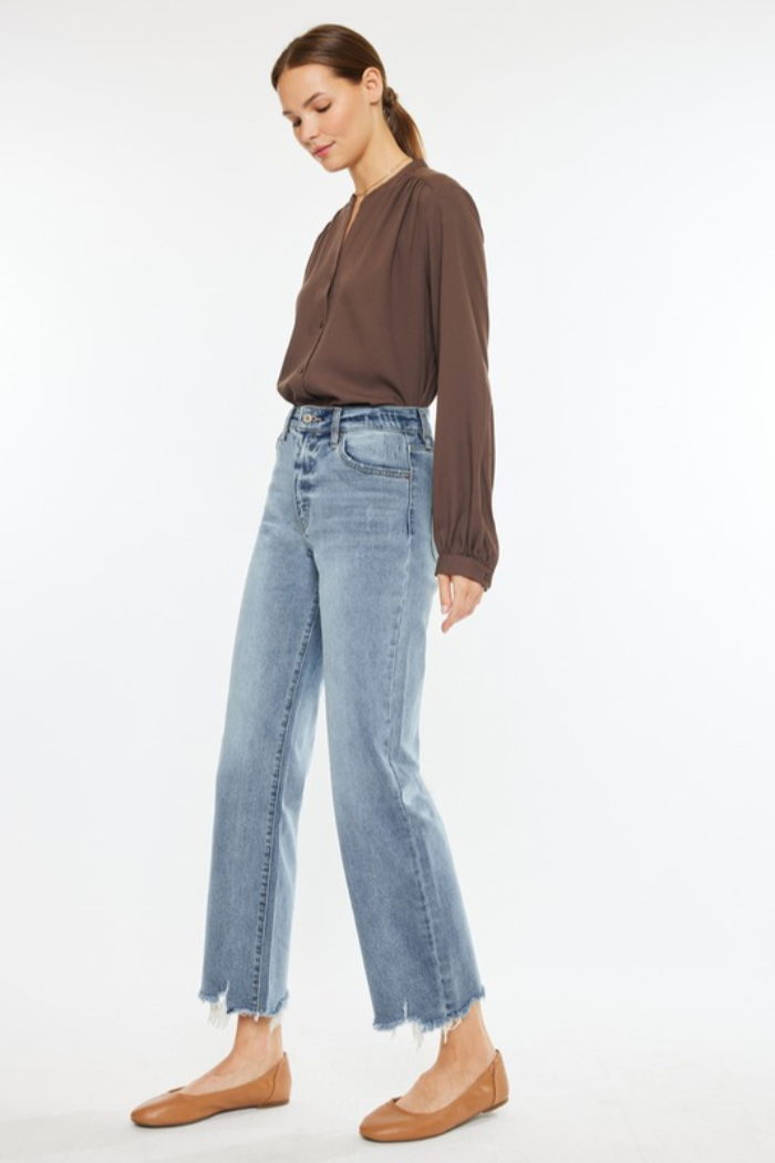 Slim Wide Leg Jeans