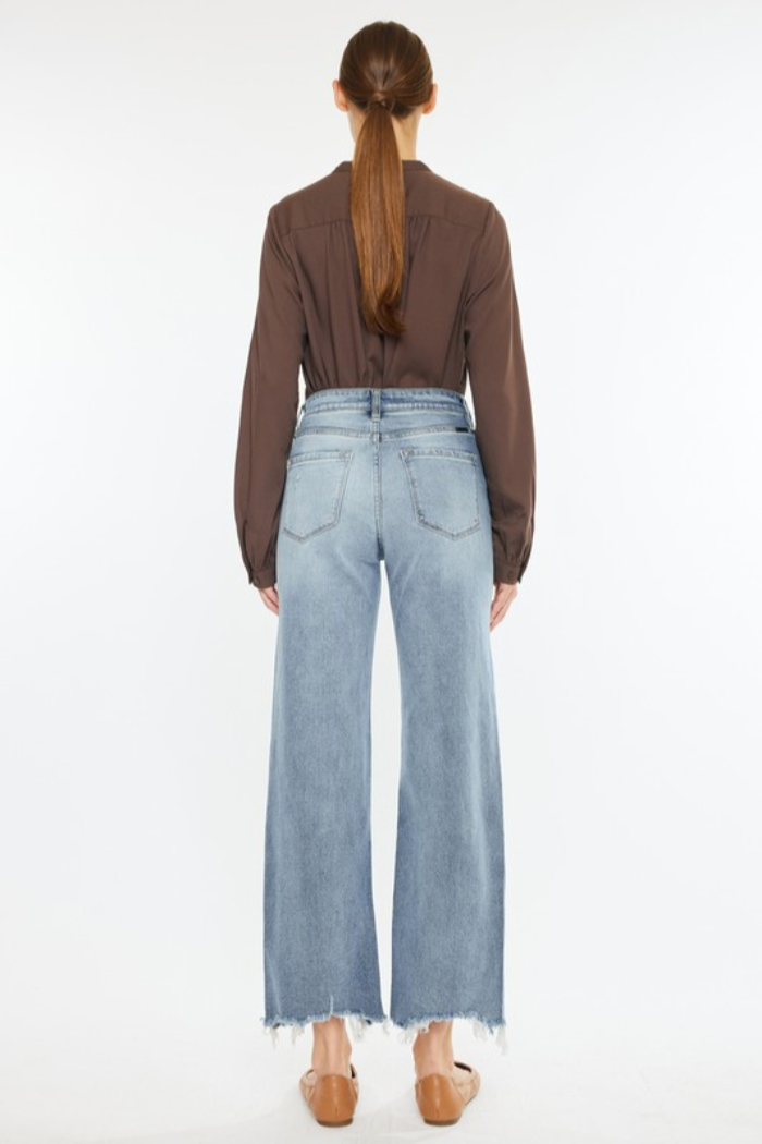 Slim Wide Leg Jeans