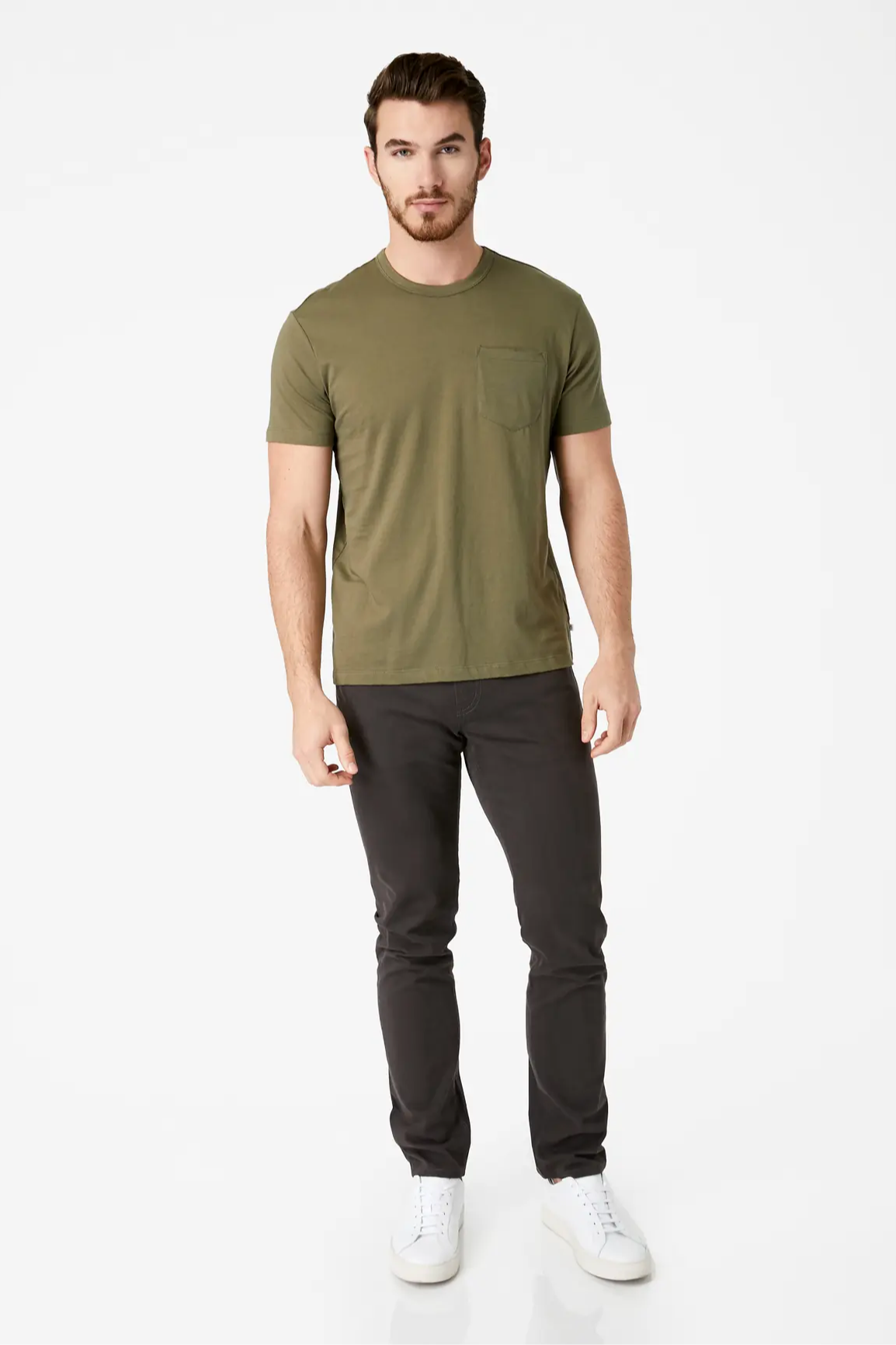 Anthology Supima Pocket T-Shirt - Basil