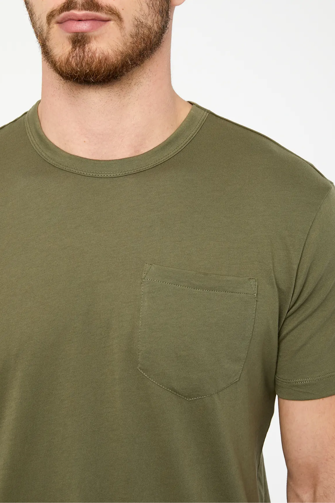 Anthology Supima Pocket T-Shirt - Basil