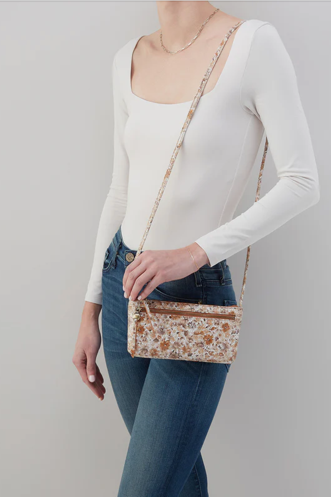 Cara Crossbody Sepia Print