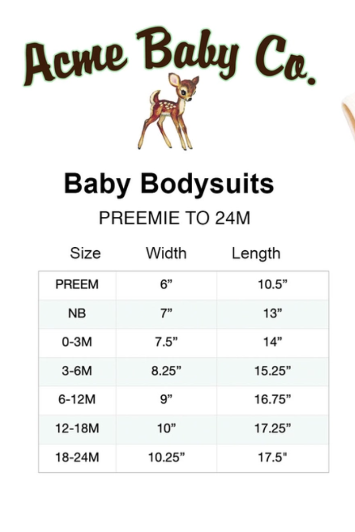 Buckaroo One Piece Bodysuit with Maroon or Grey Trim