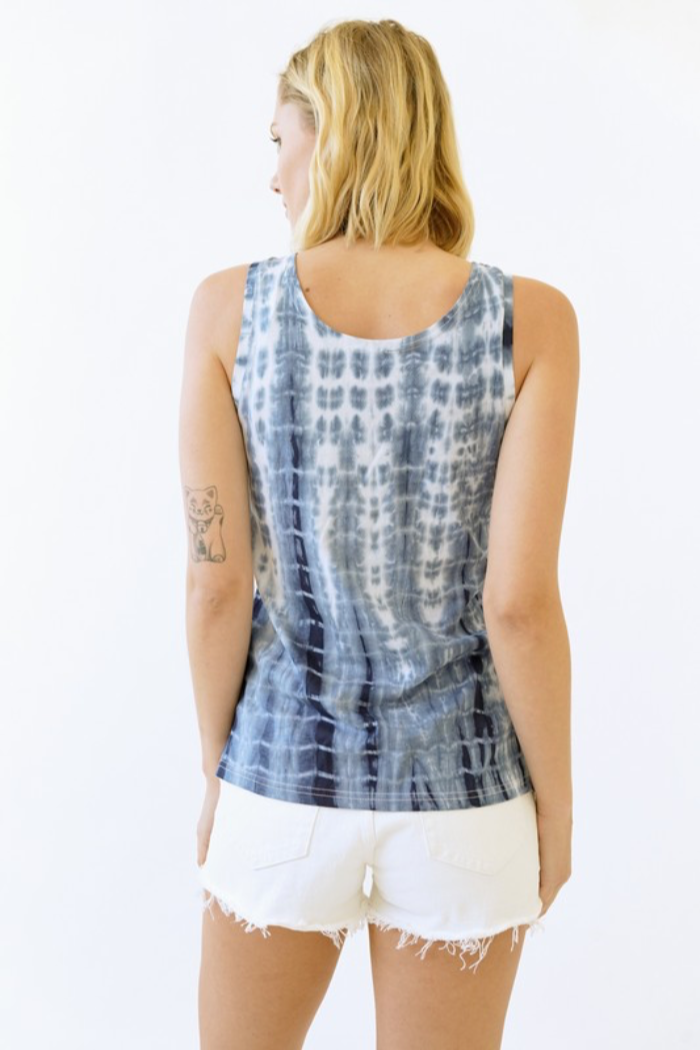 Tie Dye V Neck Tank