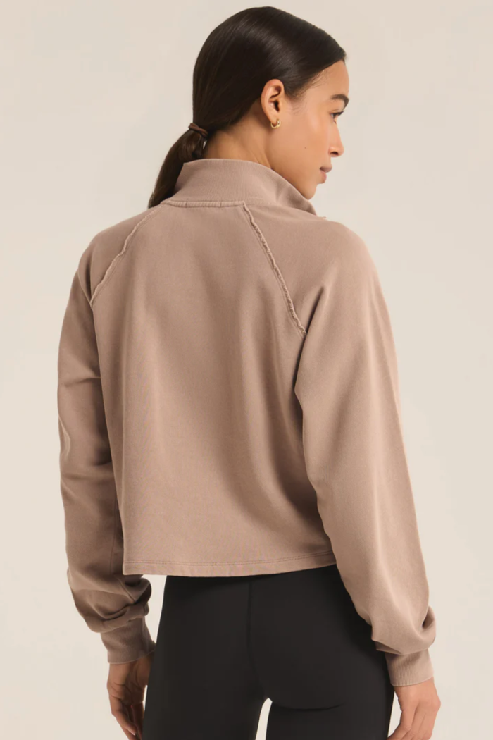 ON THE RUN HALF ZIP SWEATSHIRT