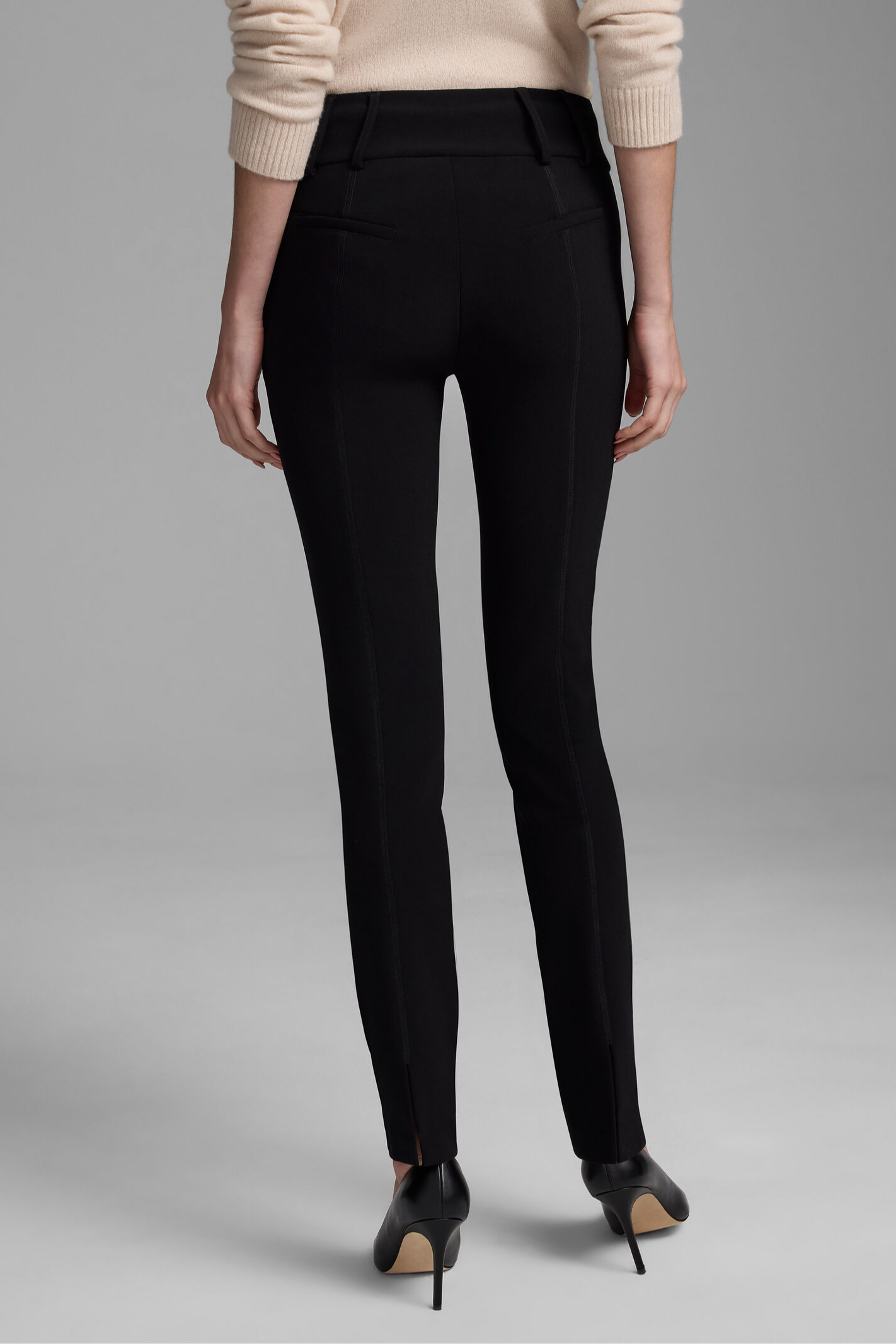 28" Knit Scuba Slim Pant - Caviar