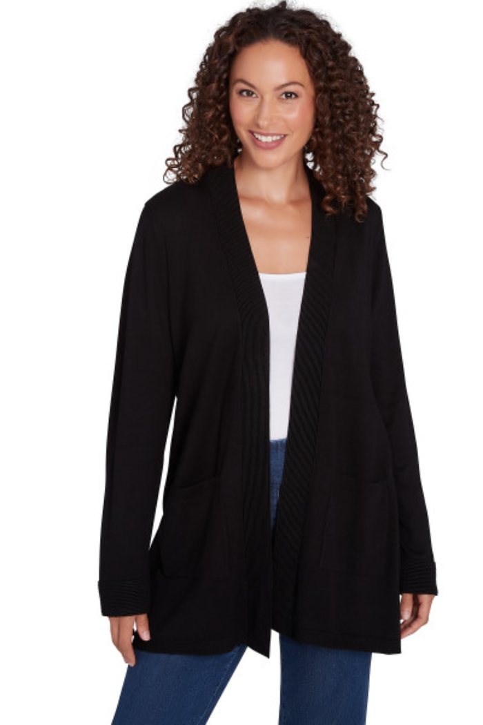 CARDIGAN OPEN FRONT LS