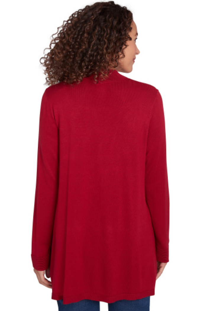 CARDIGAN OPEN FRONT LS