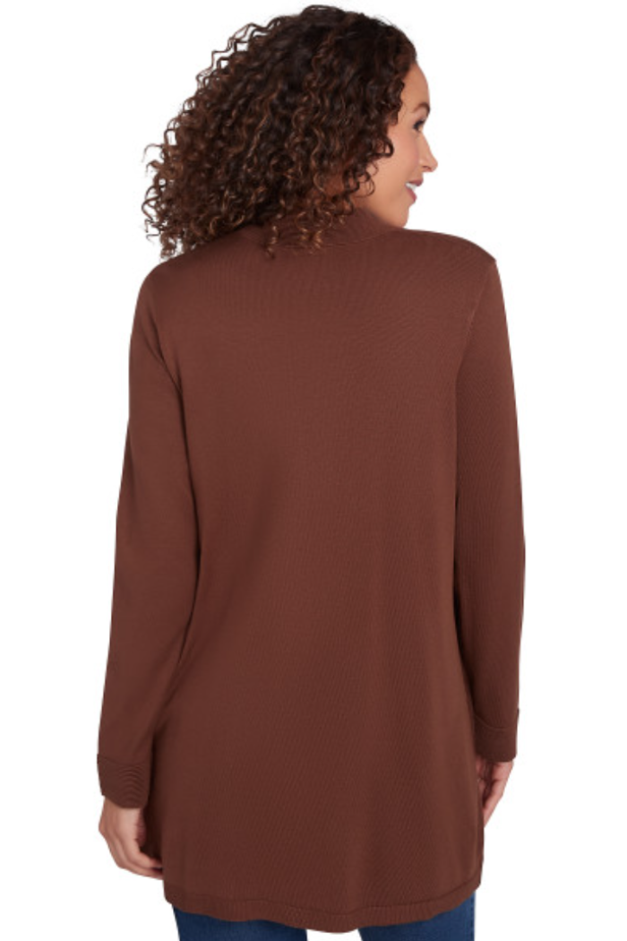CARDIGAN OPEN FRONT LS