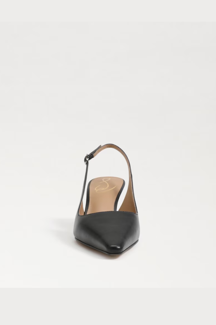Bianka Slingback Pump - Black Leather
