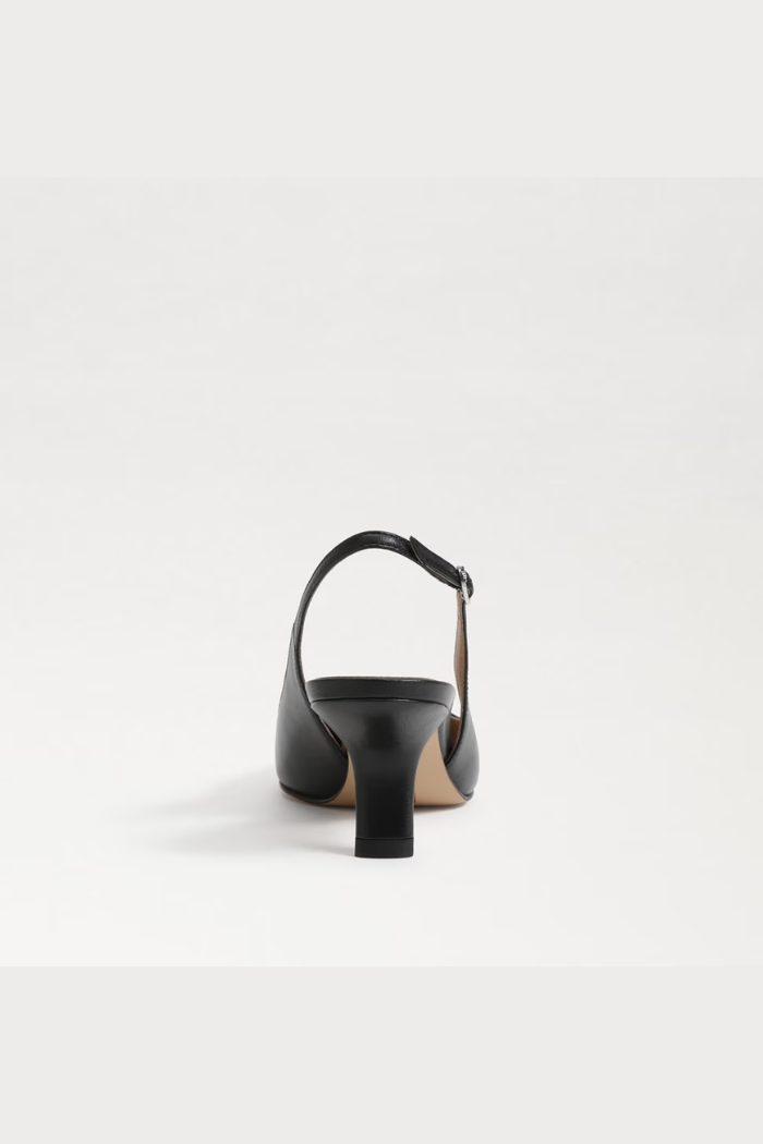 Bianka Slingback Pump - Black Leather