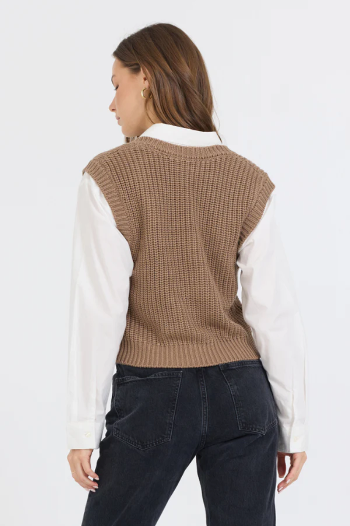 Two Fer Cropped Sweater