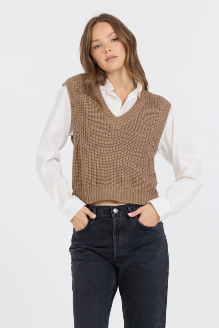 Two Fer Cropped Sweater