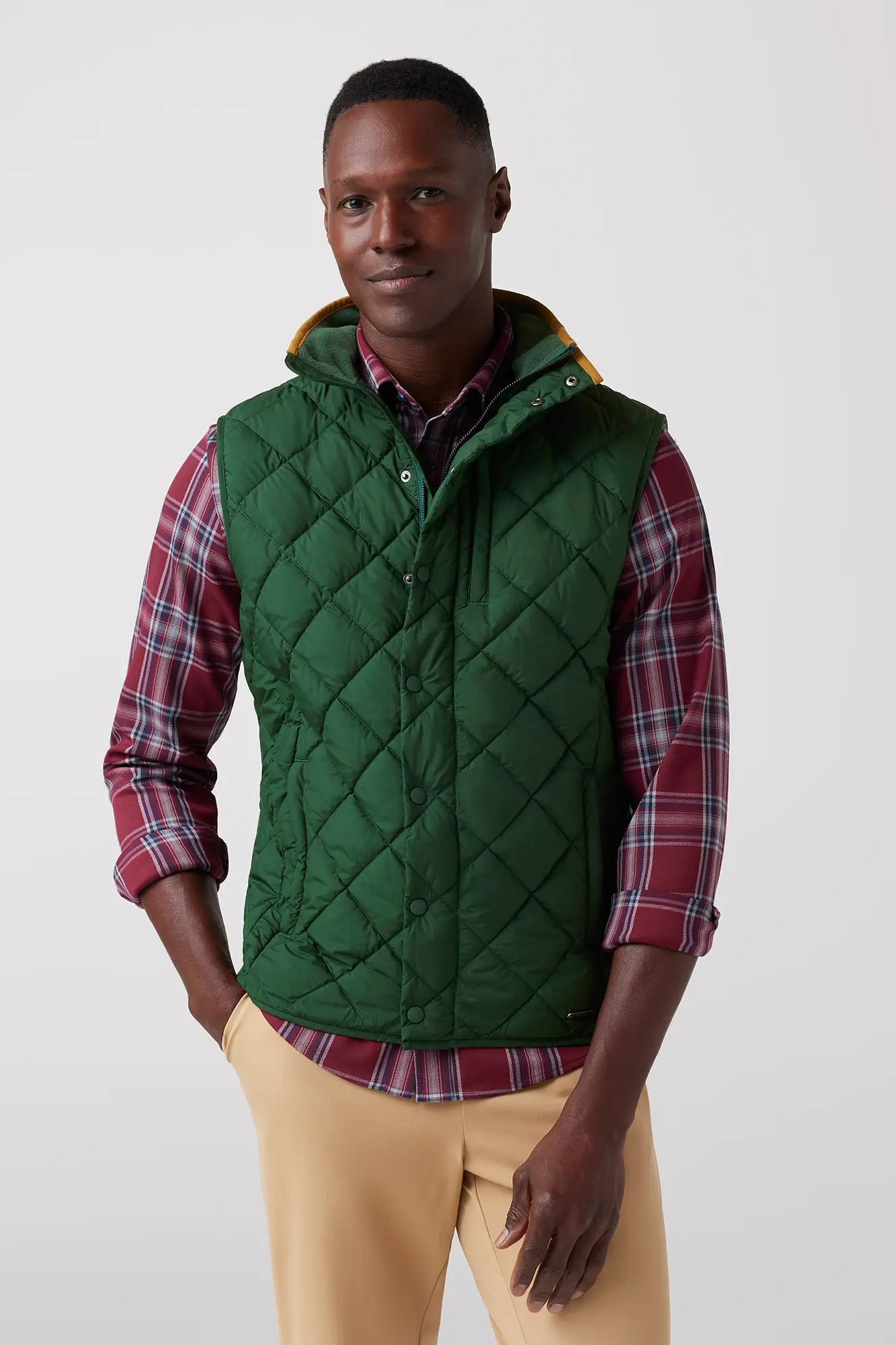 Belmot Vest - Spruce Solid