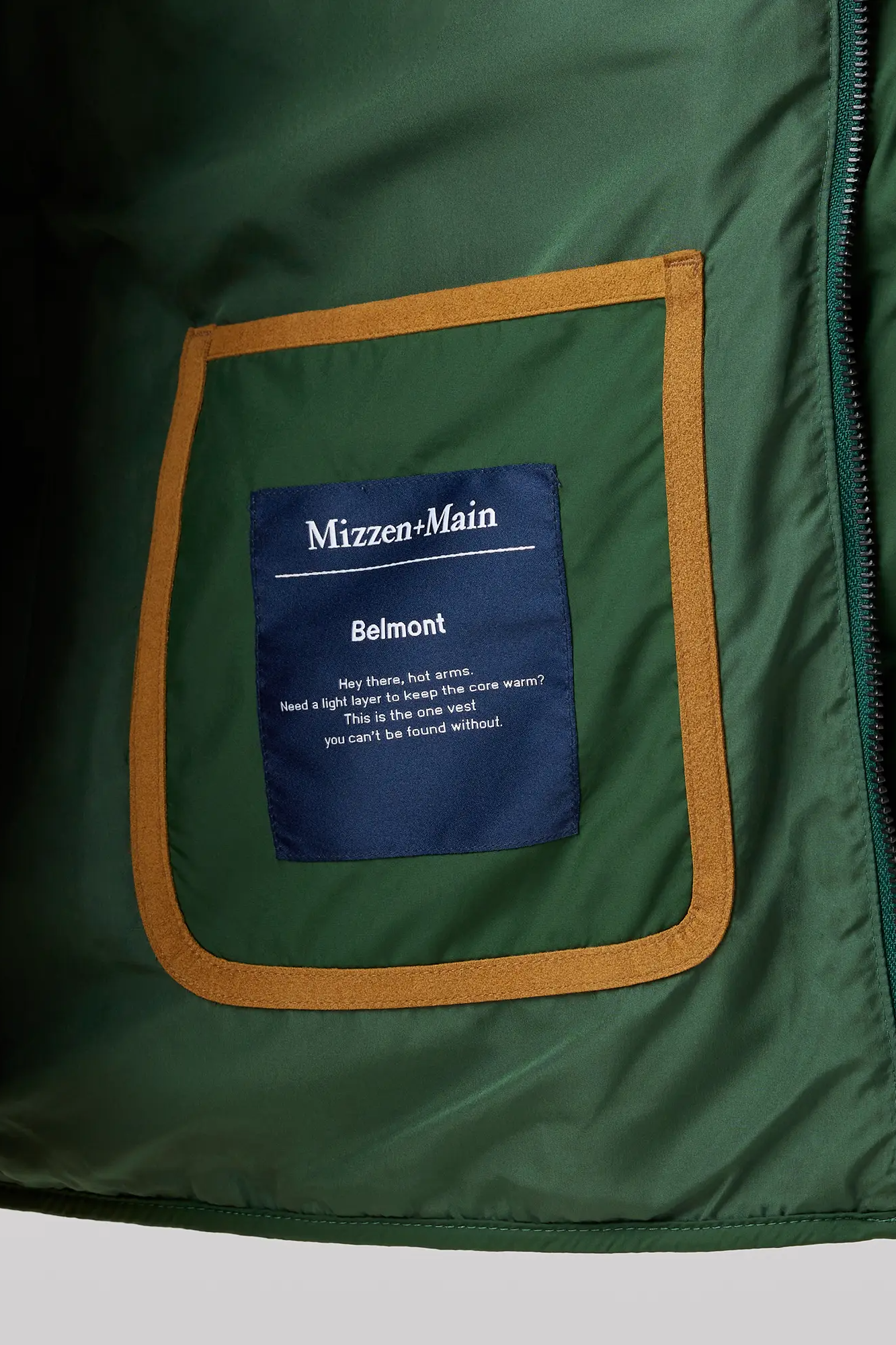 Belmot Vest - Spruce Solid