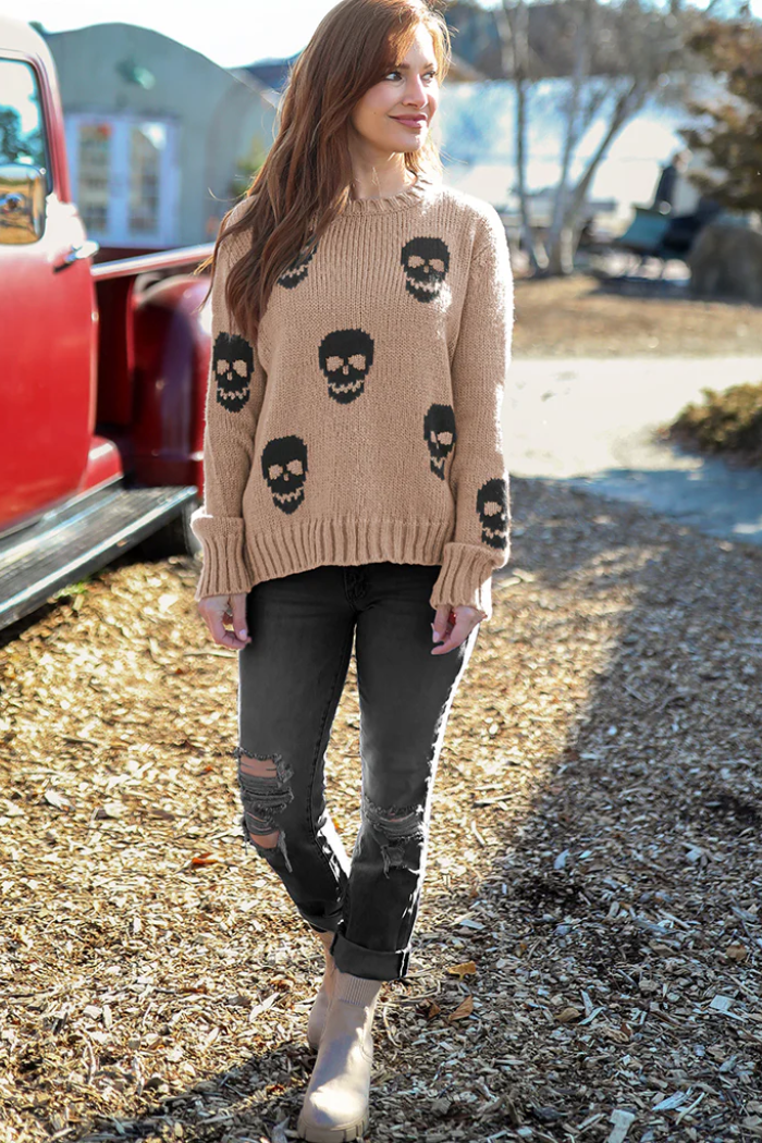 Spooky Skulls Crew Chunky