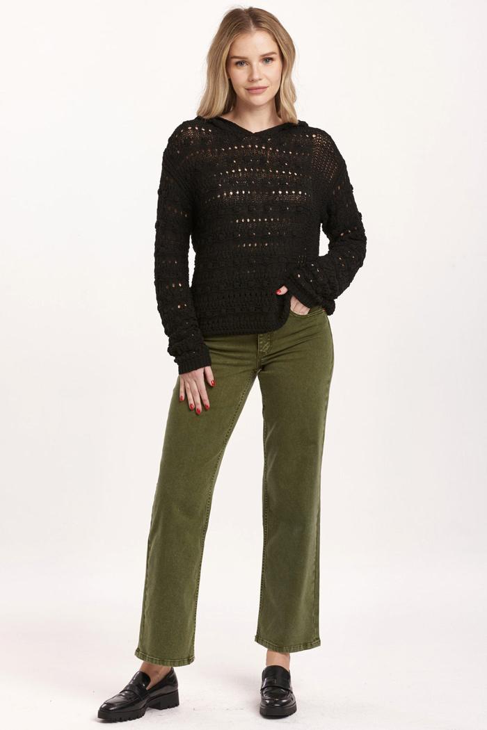 Olsen Pointelle Hoodie