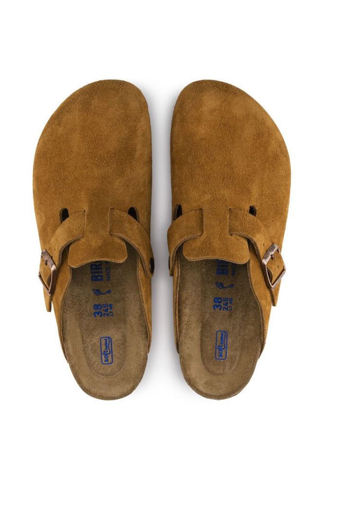 Birkenstock Boston Soft Footbed Suede Narrow/Medium Width