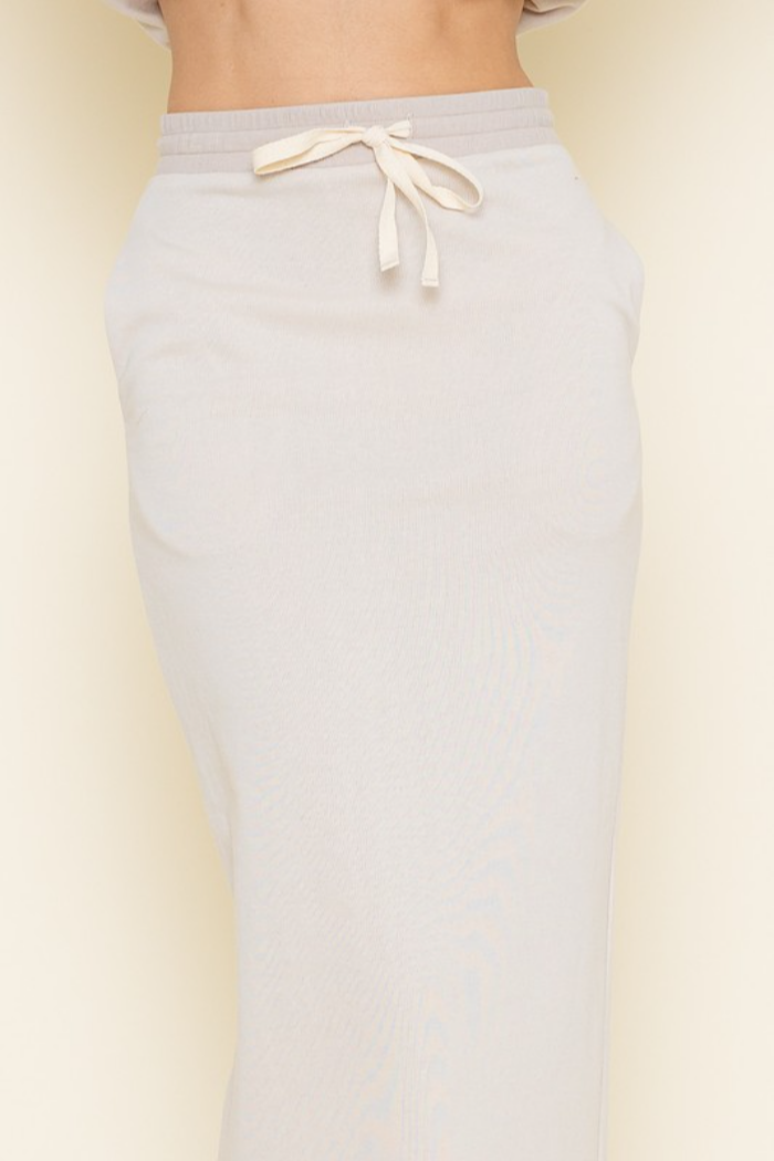Tie Waist Maxi Skirt