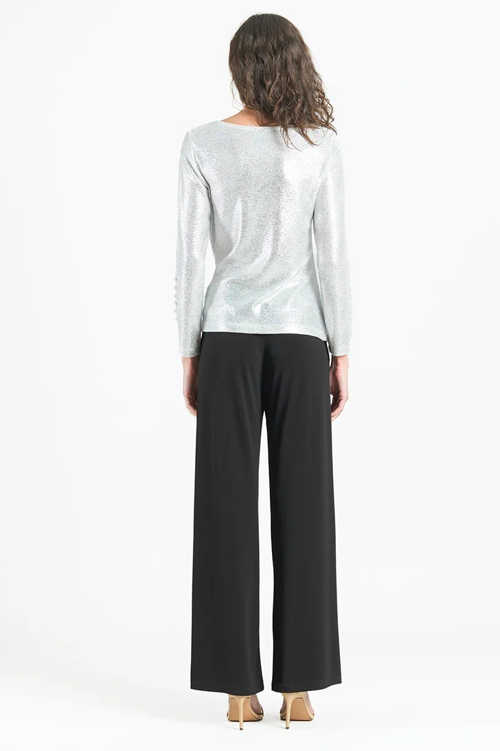 Shimmer Stretch tunic with pearl detail