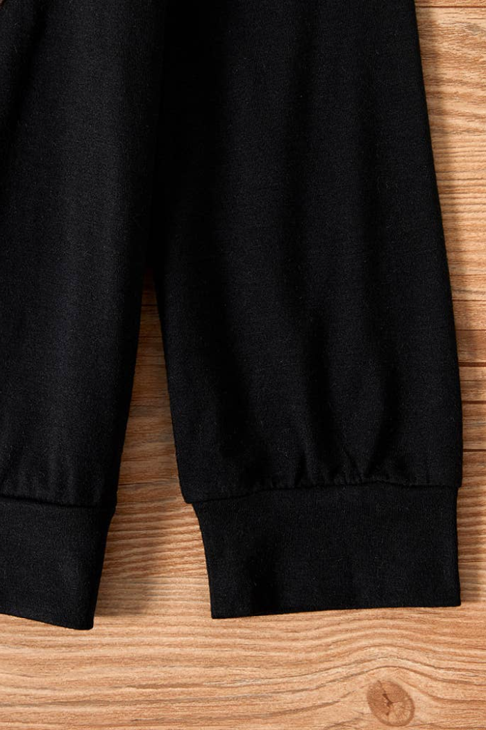 2-piece Girl Sweatshirt and Ripped Jeans Set