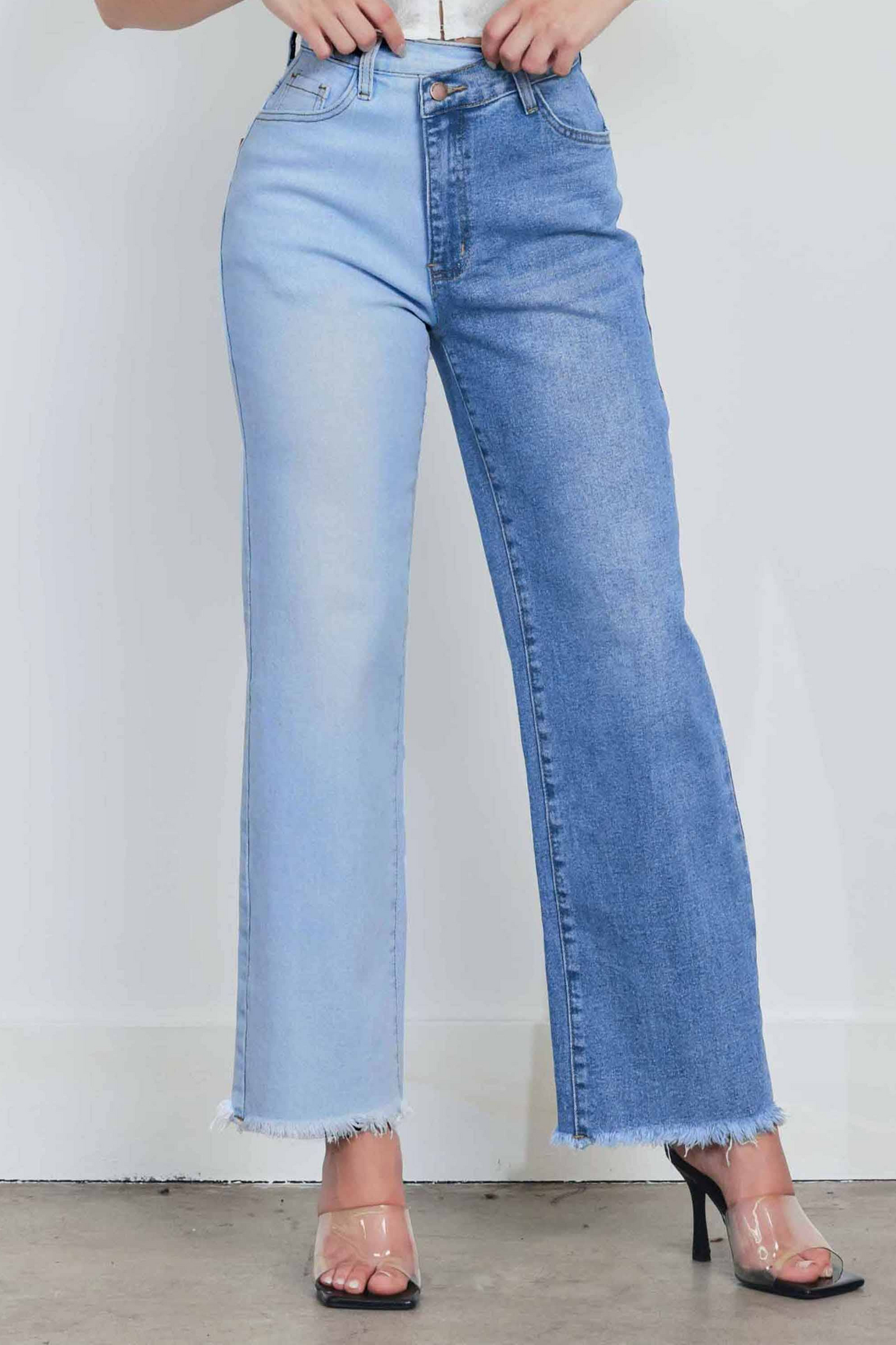 Two Faces Wide Leg Jeans