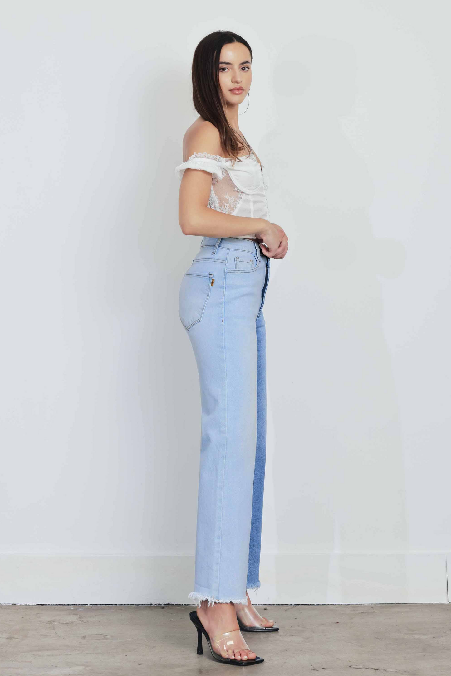 Two Faces Wide Leg Jeans
