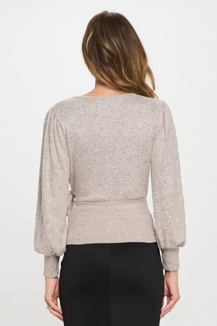 Wide Band Side Tie Top