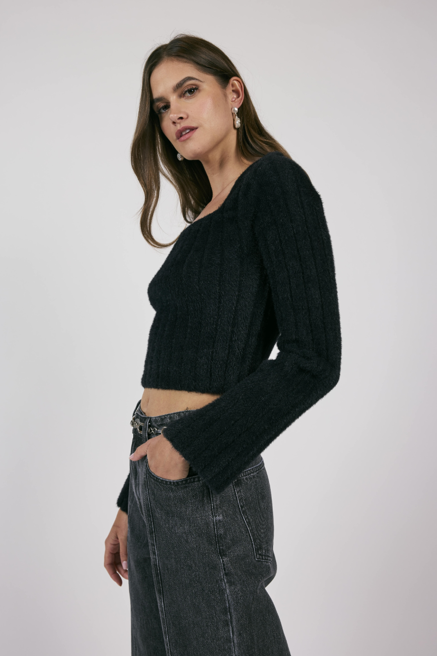 Camille Square Neck Sweater