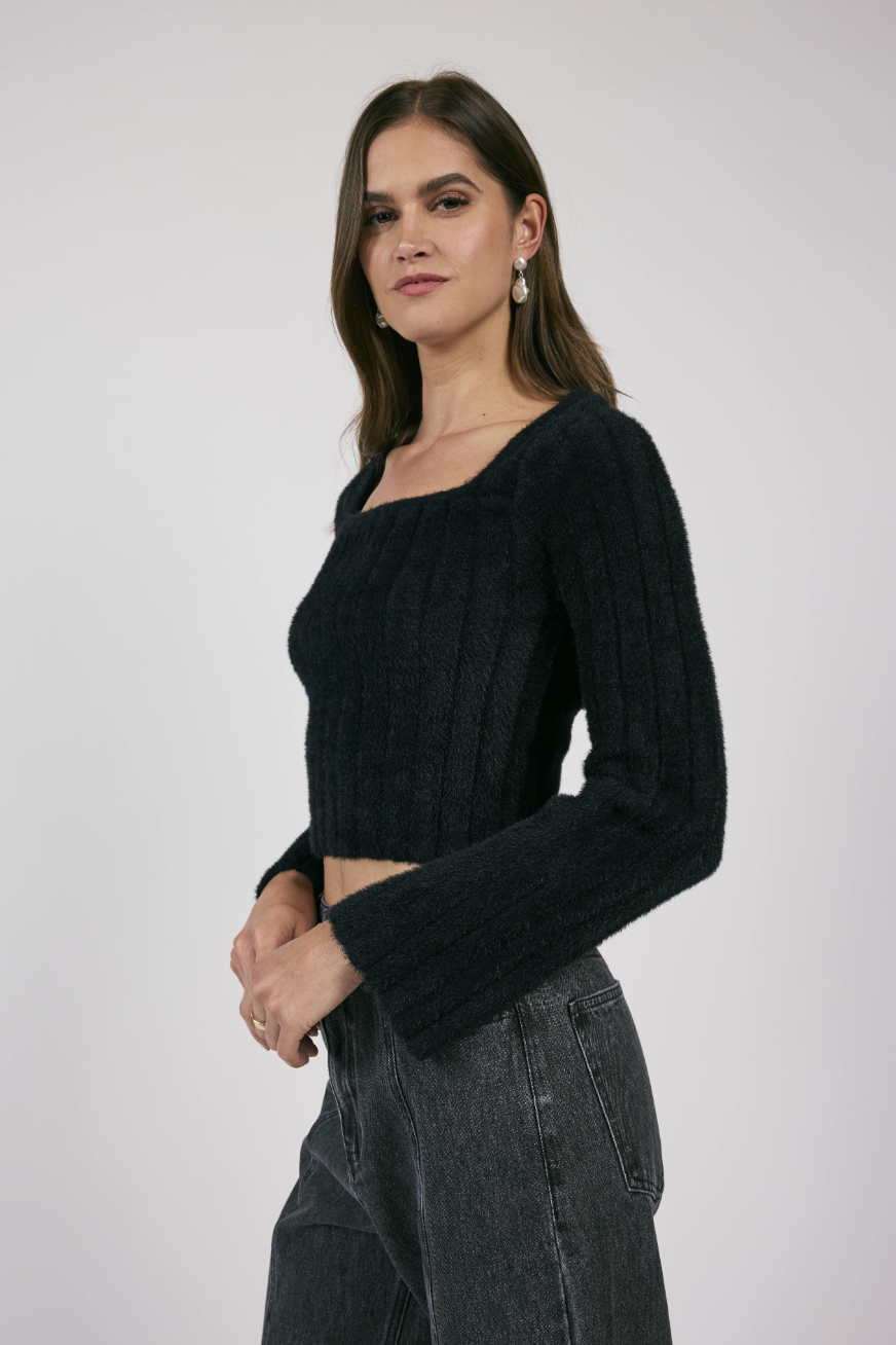 Camille Square Neck Sweater