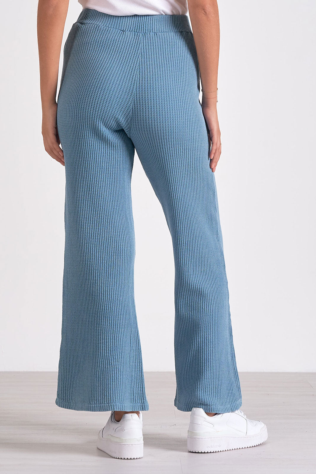 Blue Ribbed Lounge Pant