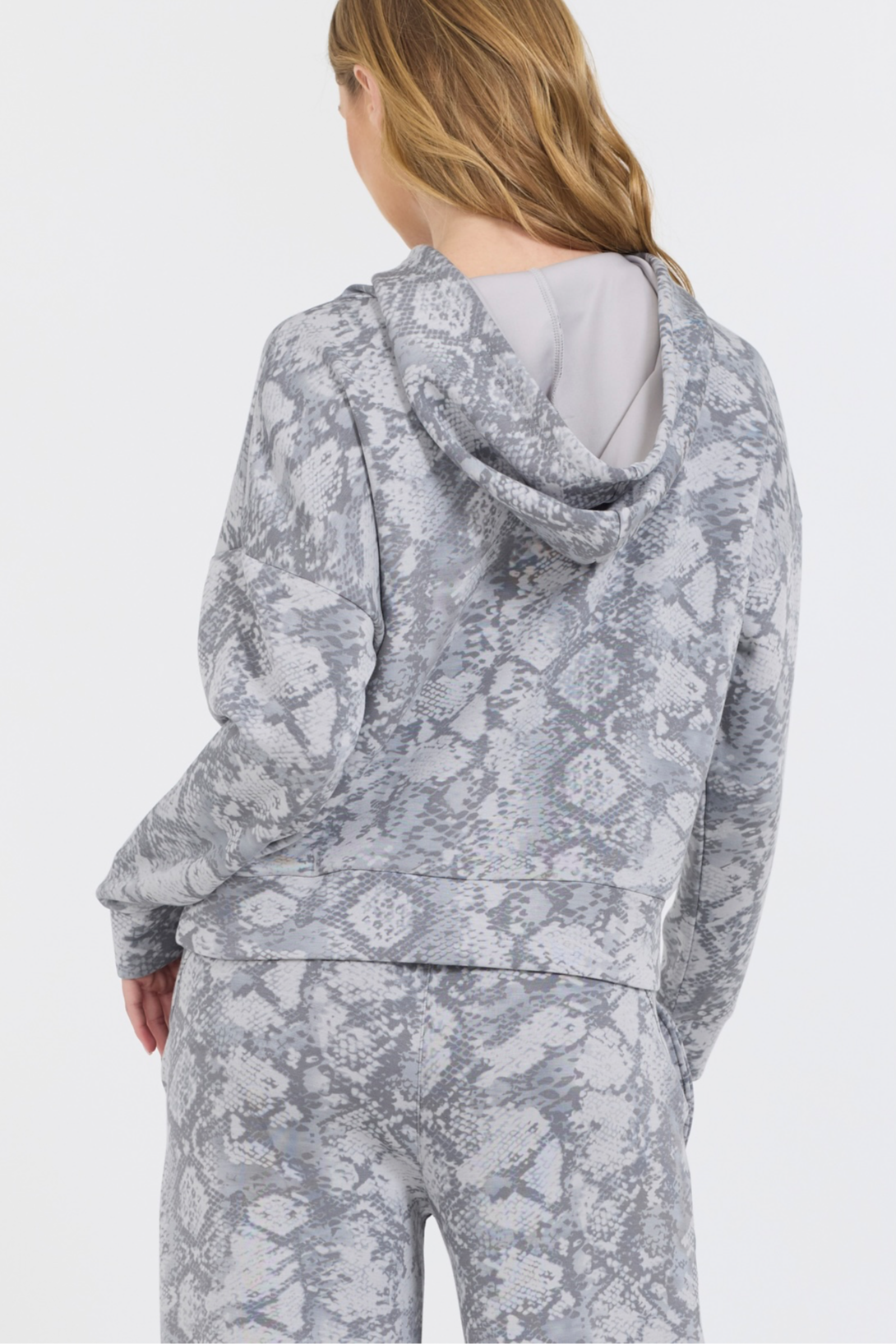 Snake Skin Fleece Hoodie