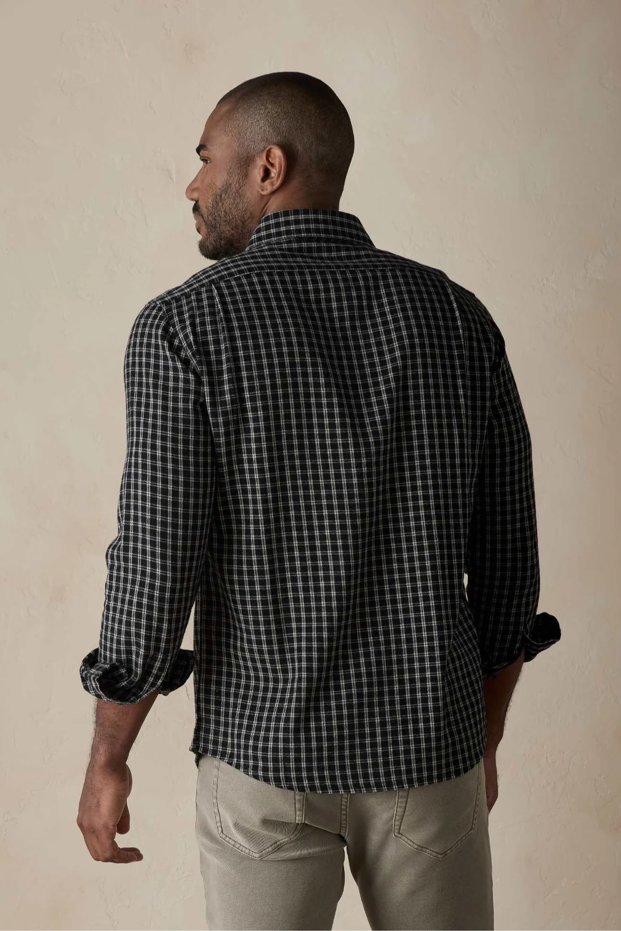 Nikko Button Up Shirt - Black Plaid