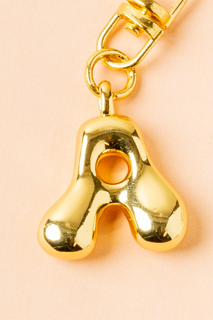 Bubble Letter Keychain