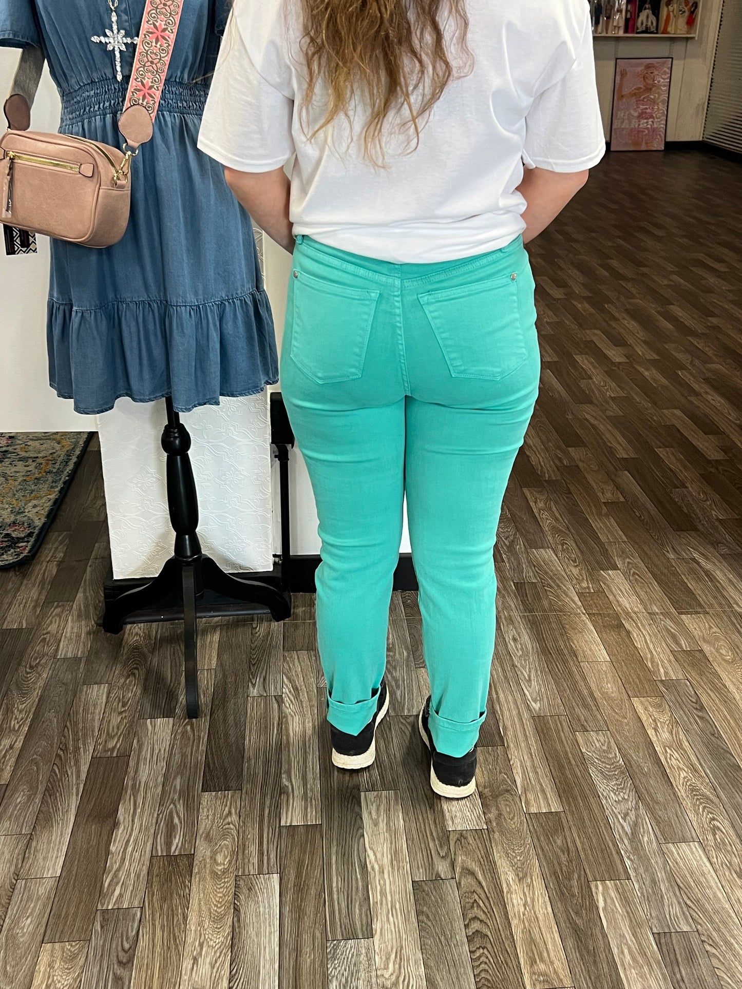 Aquamarine High Waisted Judy Blue Jeans