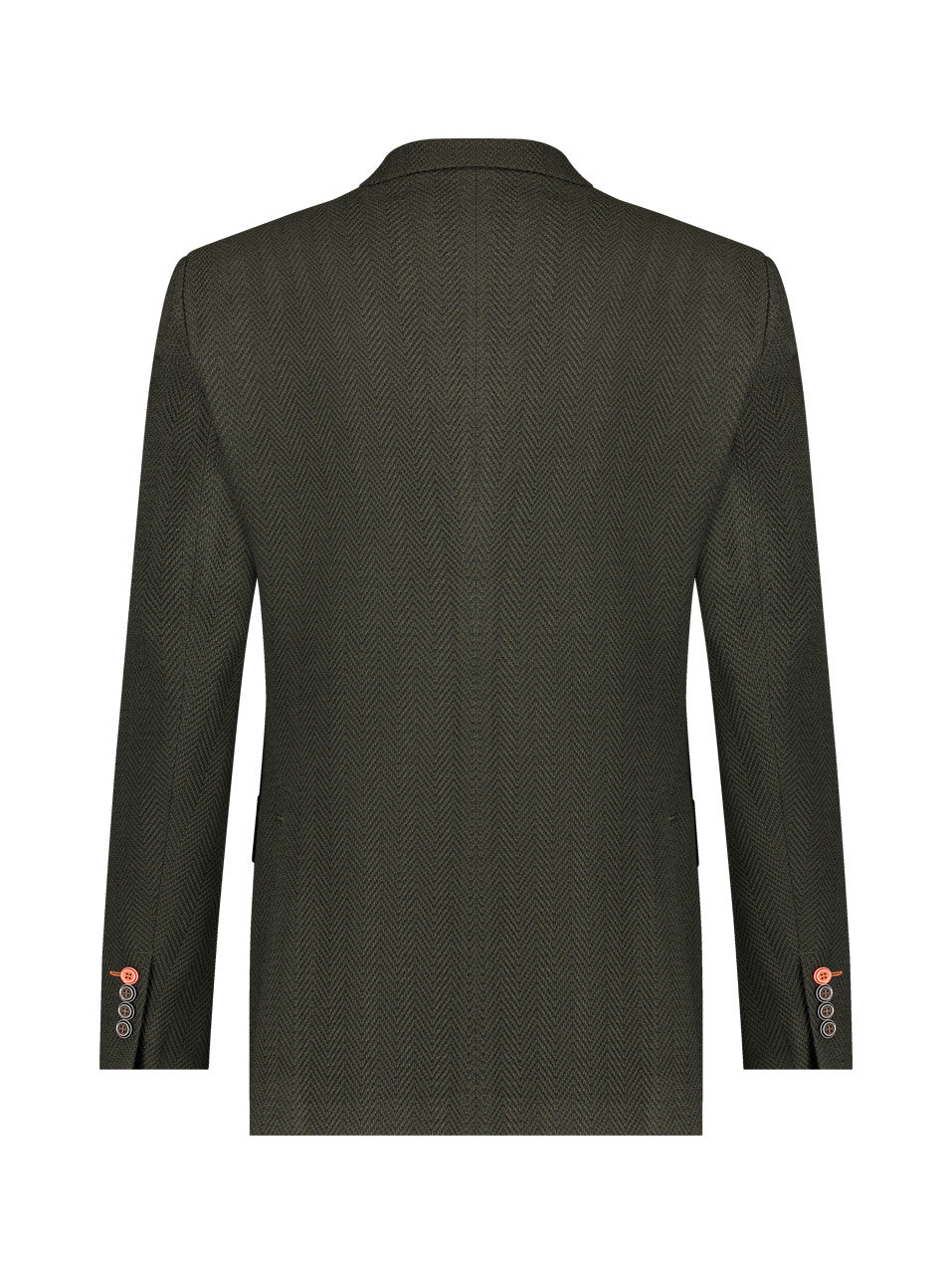 A Fish Named Fred Herringbone Blazer in Dark Green