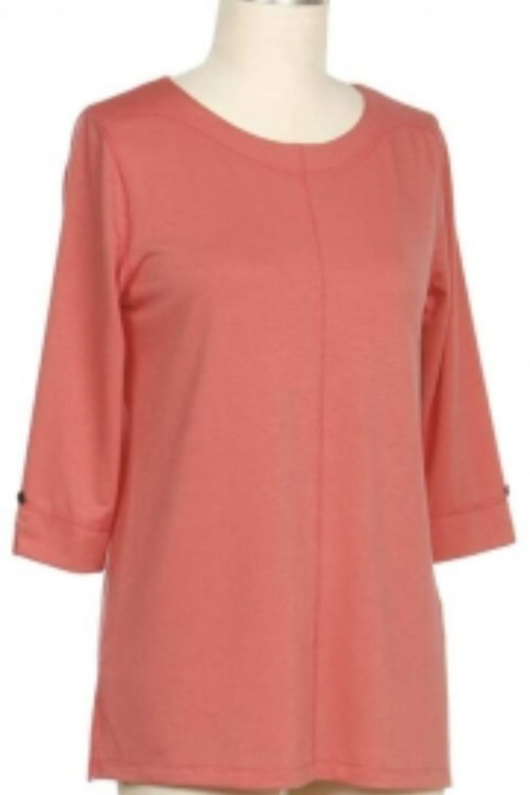 3/4 Sleeve Kayden Solid French Terry Top - blue only