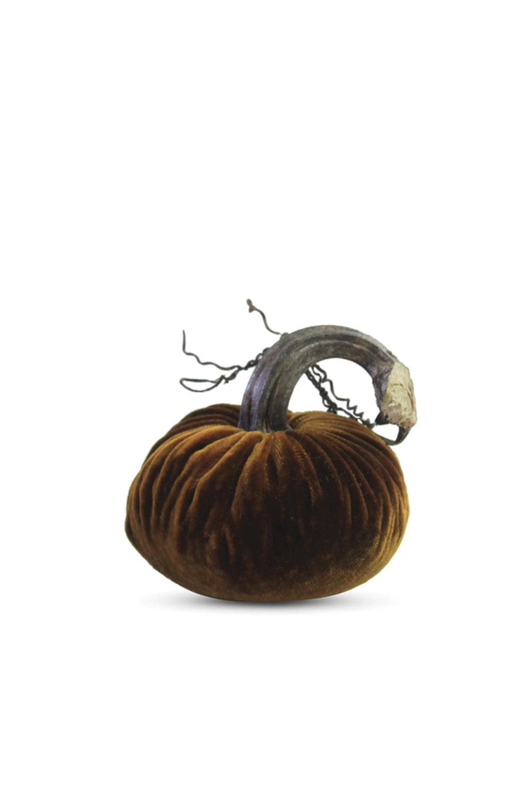 3" VELVET PUMPKINS