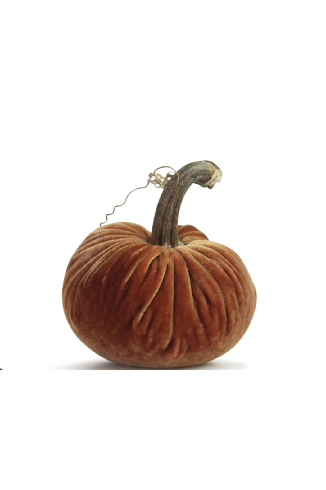 3" VELVET PUMPKINS