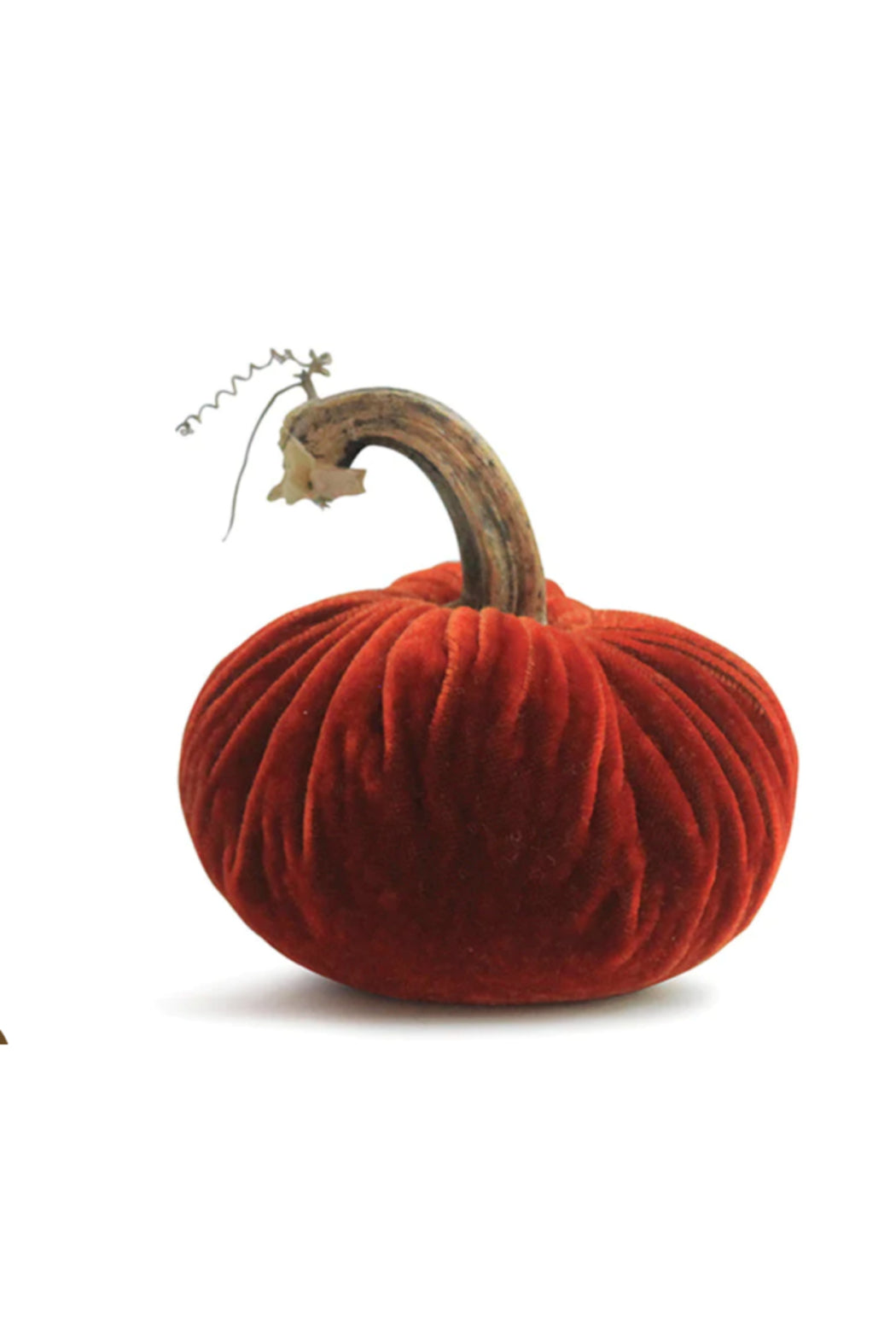 3" VELVET PUMPKINS