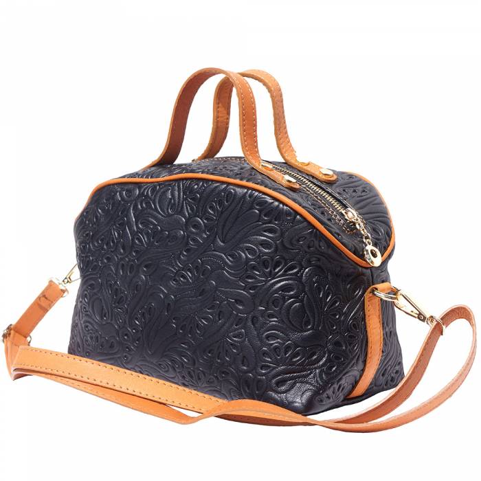 Tutti Designer Leather Makeup Bag ~ Black