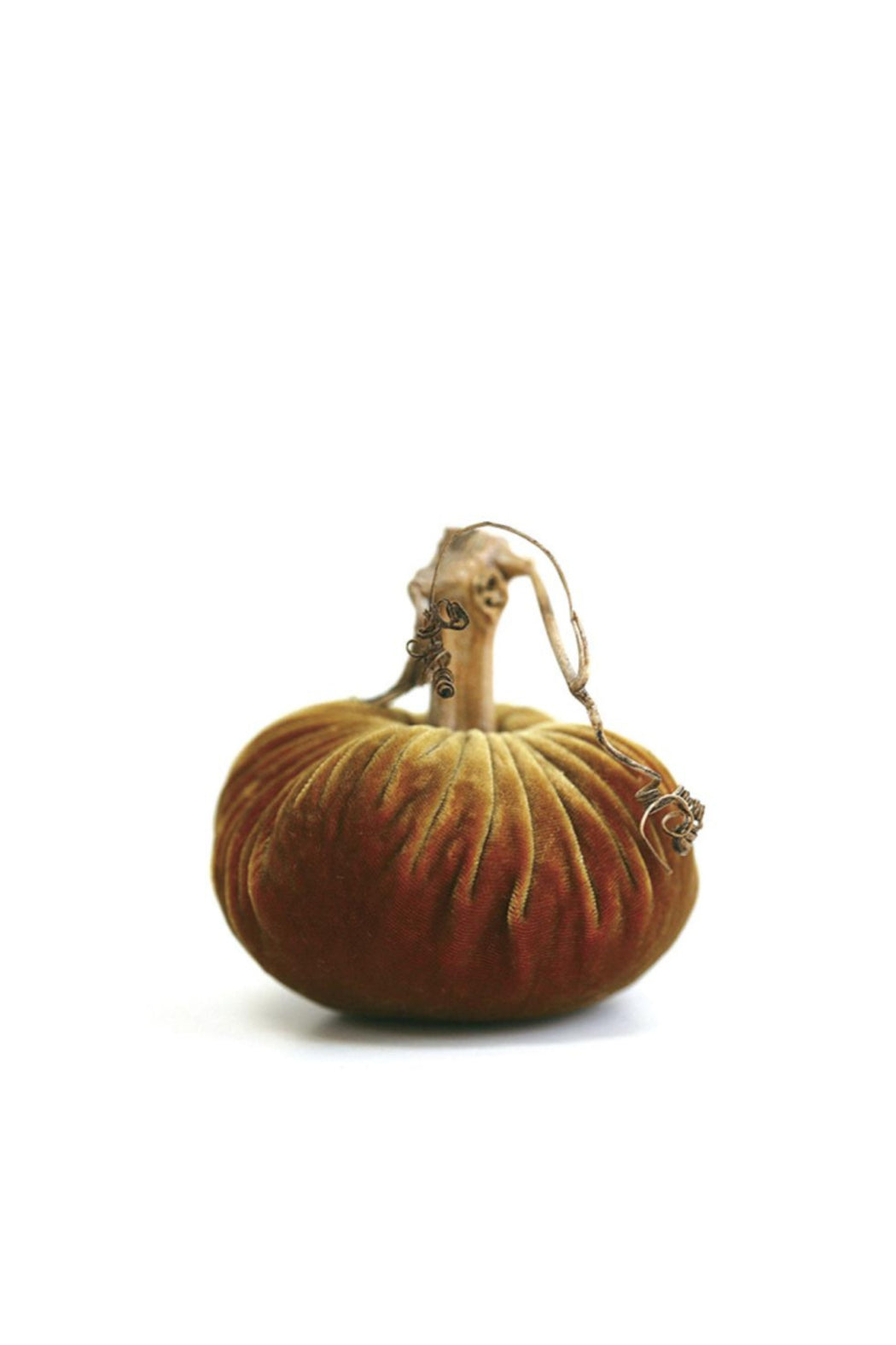 4" VELVET PUMPKINS