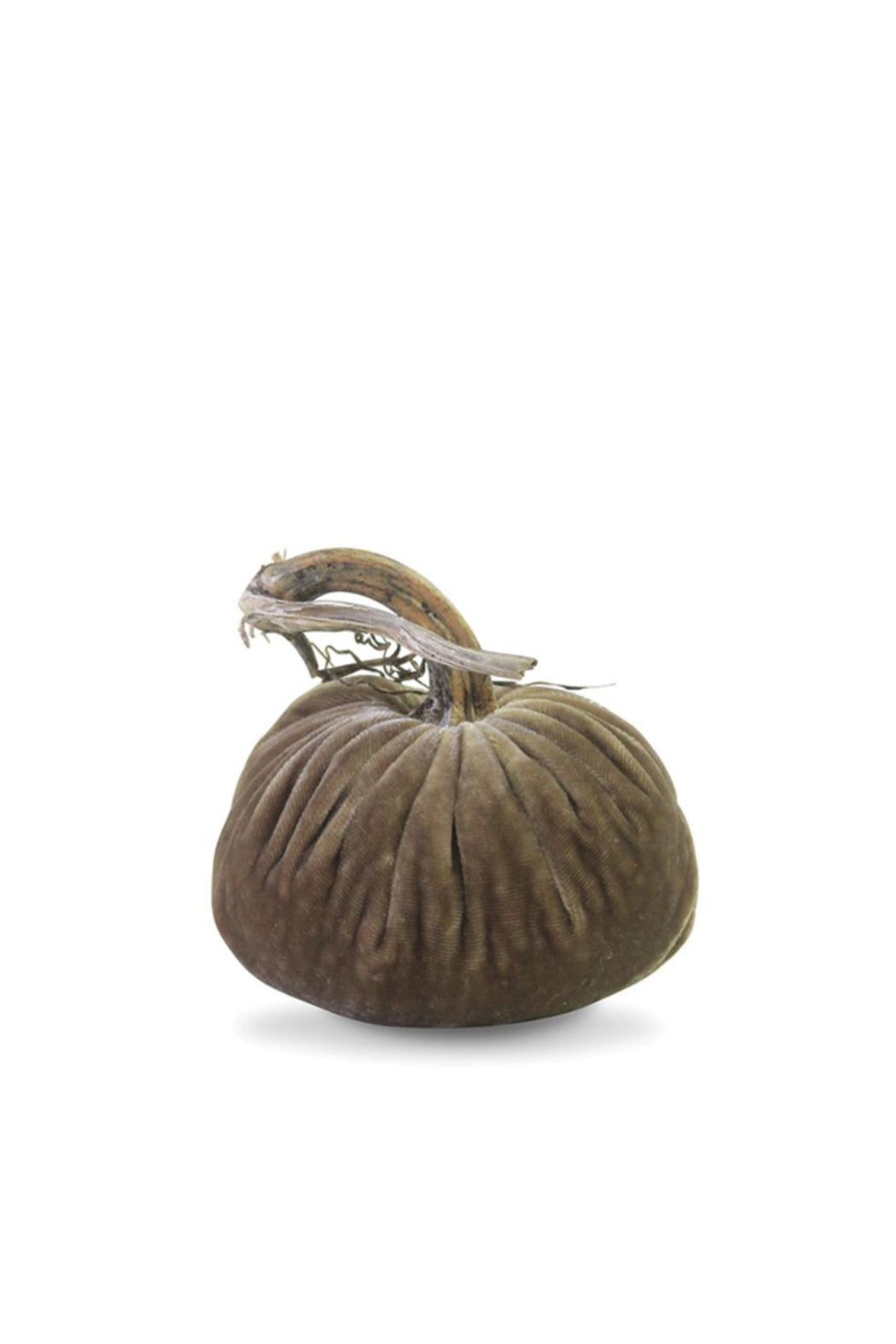 4" VELVET PUMPKINS