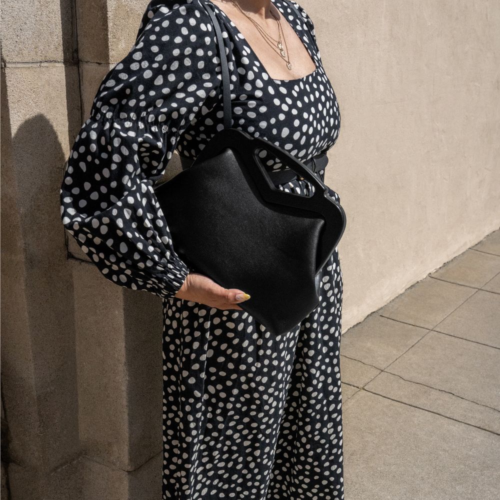 Angie Black Small Crossbody Bag