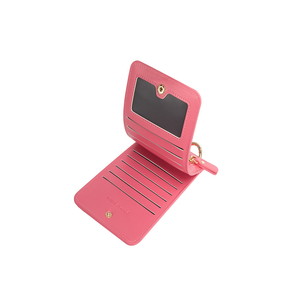 Tina Pink Small Recycled Vegan Crossbody Wallet