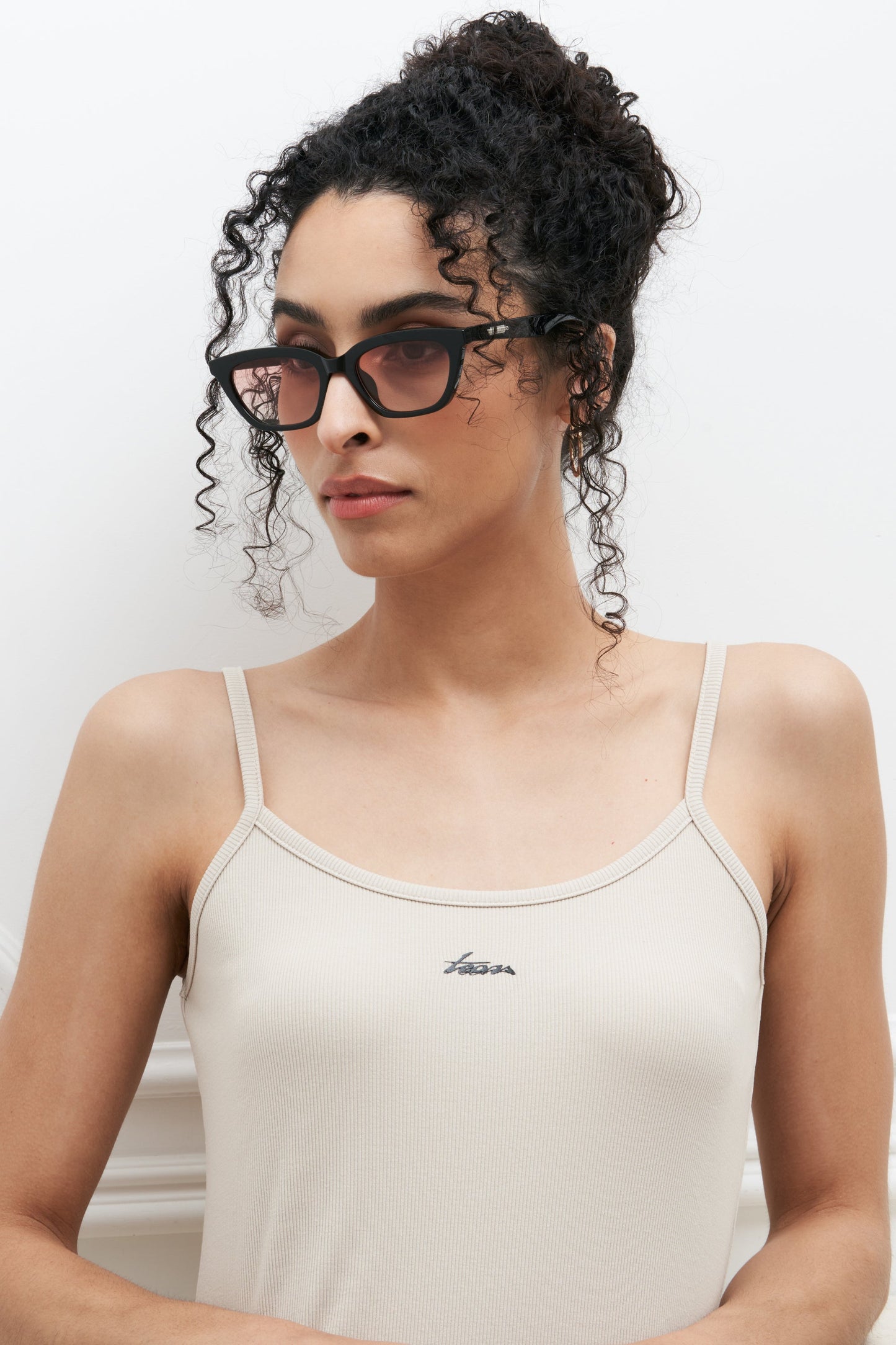 Billy Sunglasses Black/Sunrise Lens