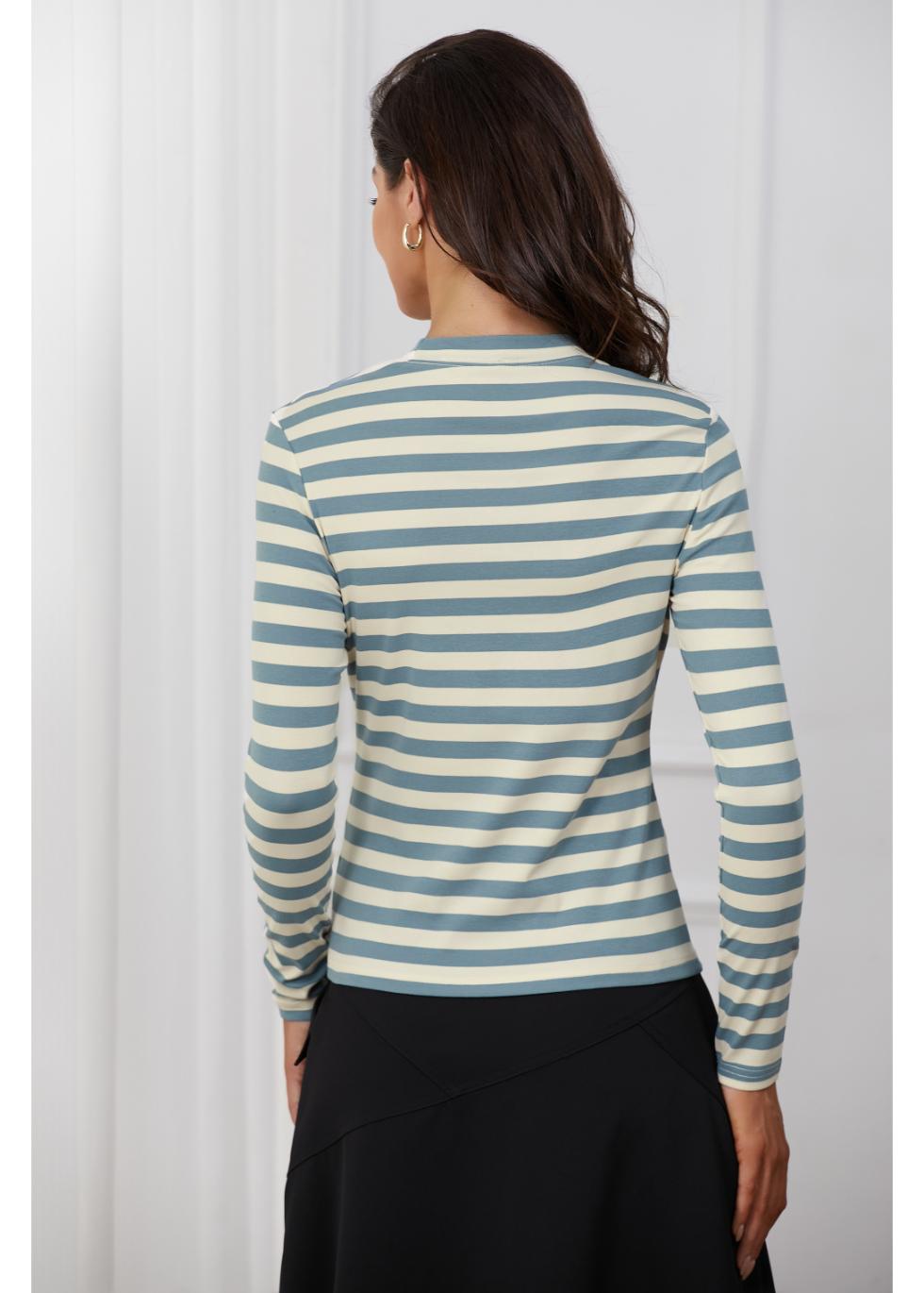 Blue & White Striped T-Shirt